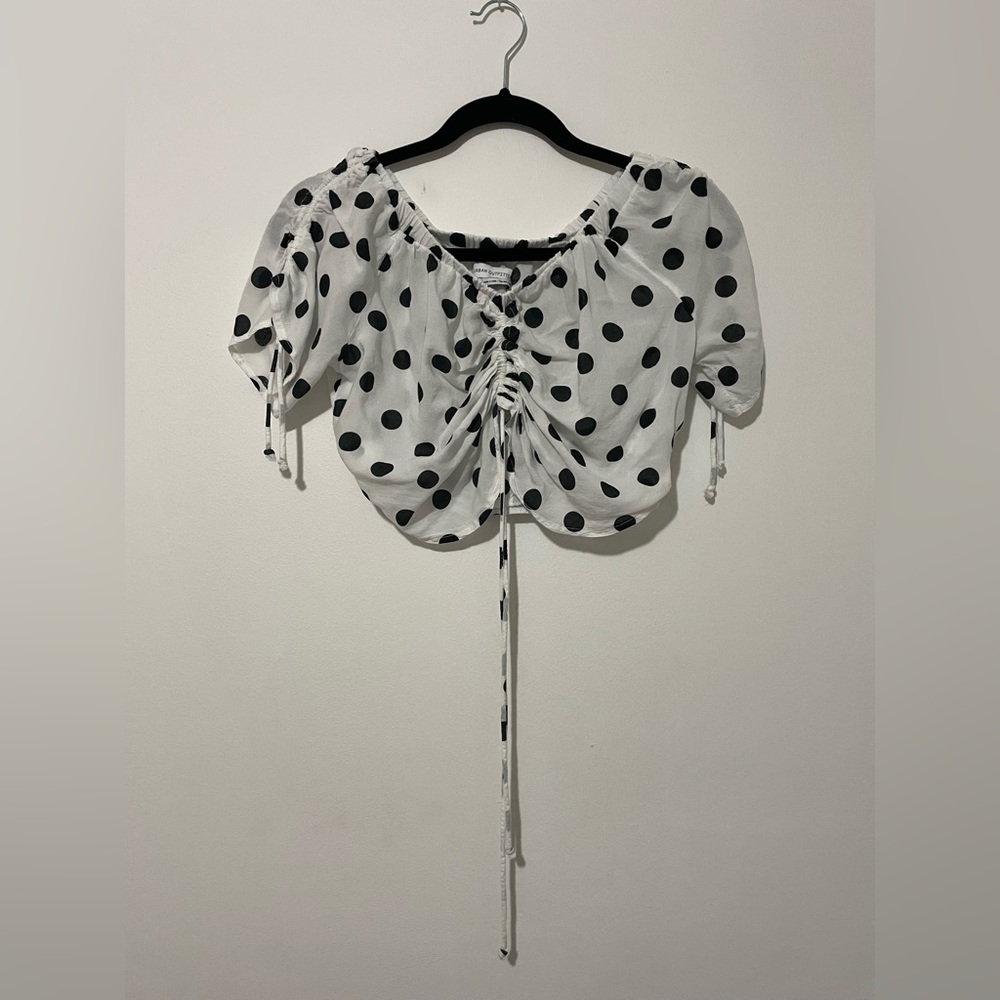 Urban outfitters Bianca retro off the shoulder crop top - Picture 1 of 7